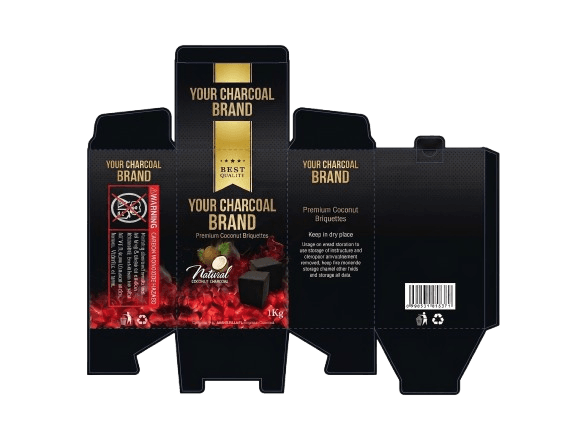 Custom die-cut packaging layout